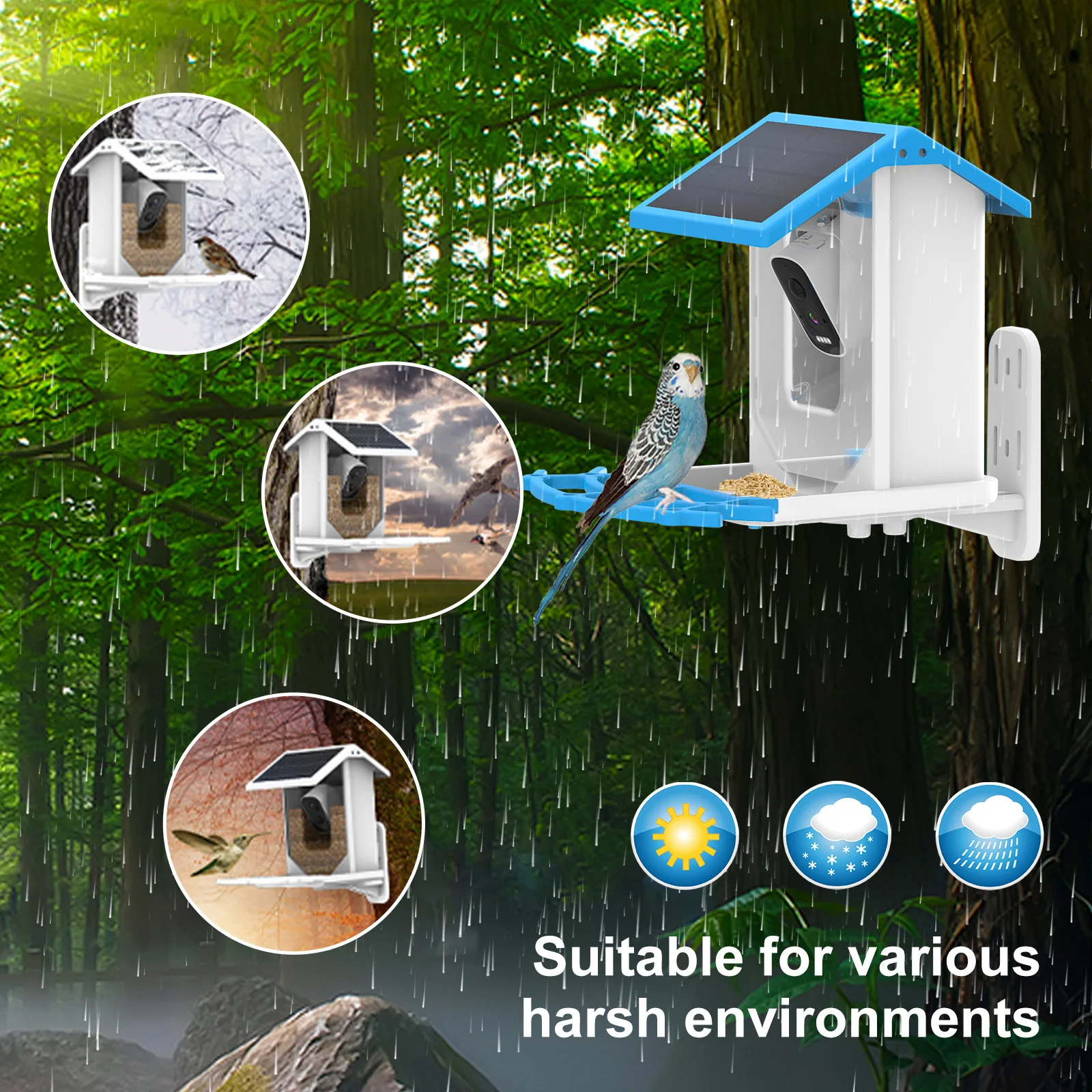 2K smart WiFi bird feeder came - Bird Feeder Camera Wifi Smart Ai recension och pris