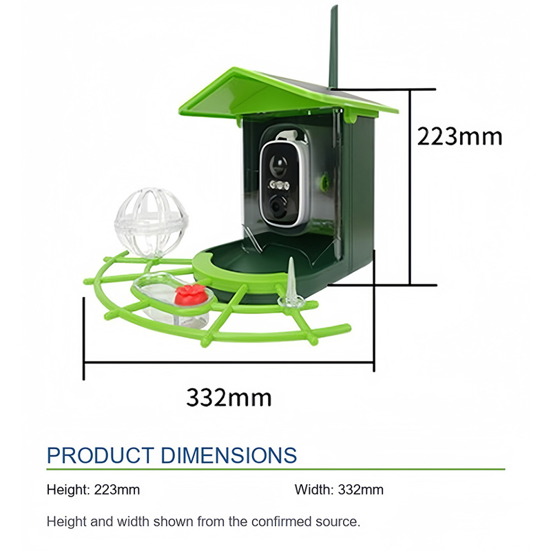 Smart WiFi Camera Solar Bird F - Bird Feeder Camera Wifi Smart Ai recension och pris