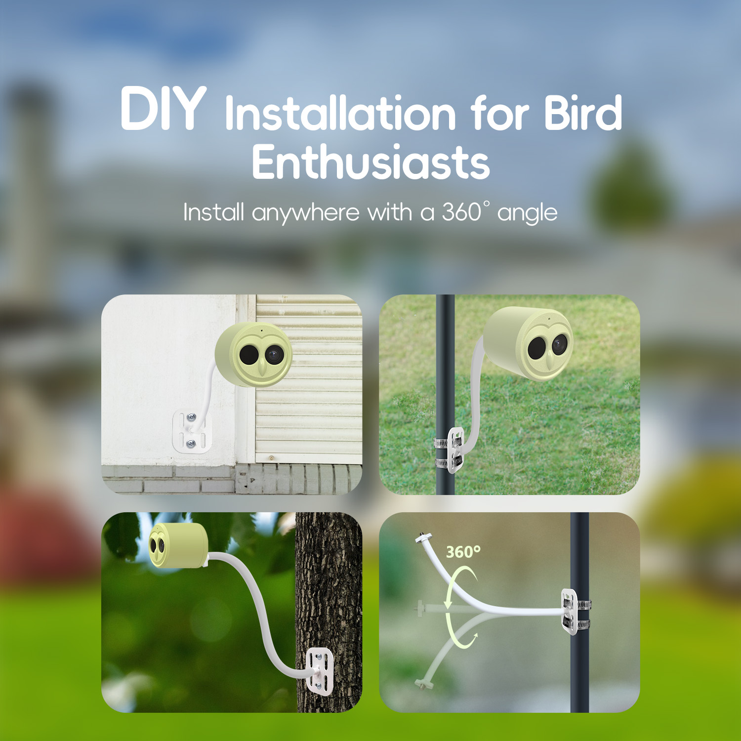 WILLFINE Automatic AI Bird Fee - Bird Feeder Camera Wifi Smart Ai recension och pris