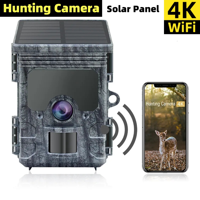 4K WiFi Solar Panel Powered Tr - Trail Camera Solar Panel Powered recension och pris