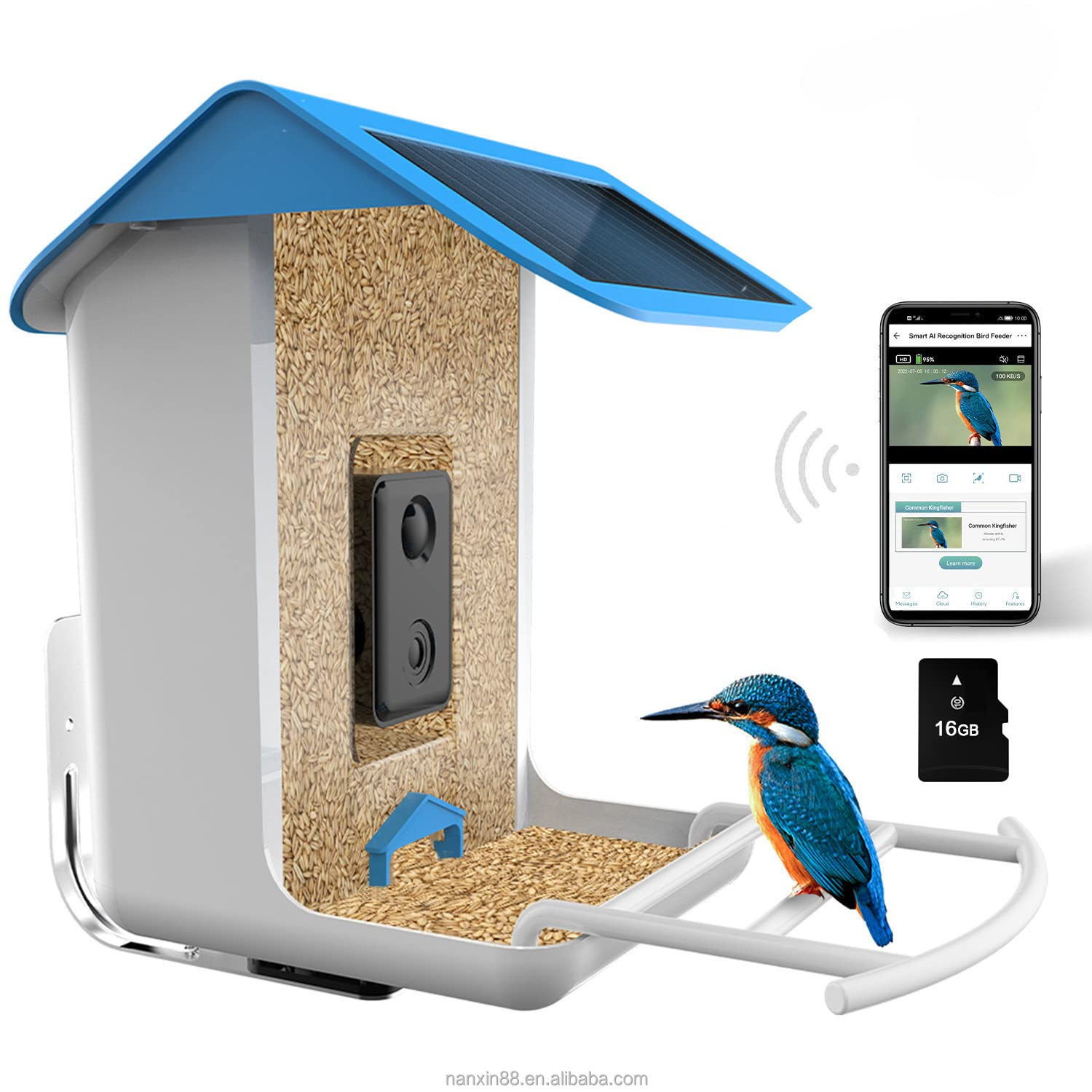 Smart Bird Feeder, 1080P HD Ca - Bird Feeder Camera Wifi Smart Ai recension och pris