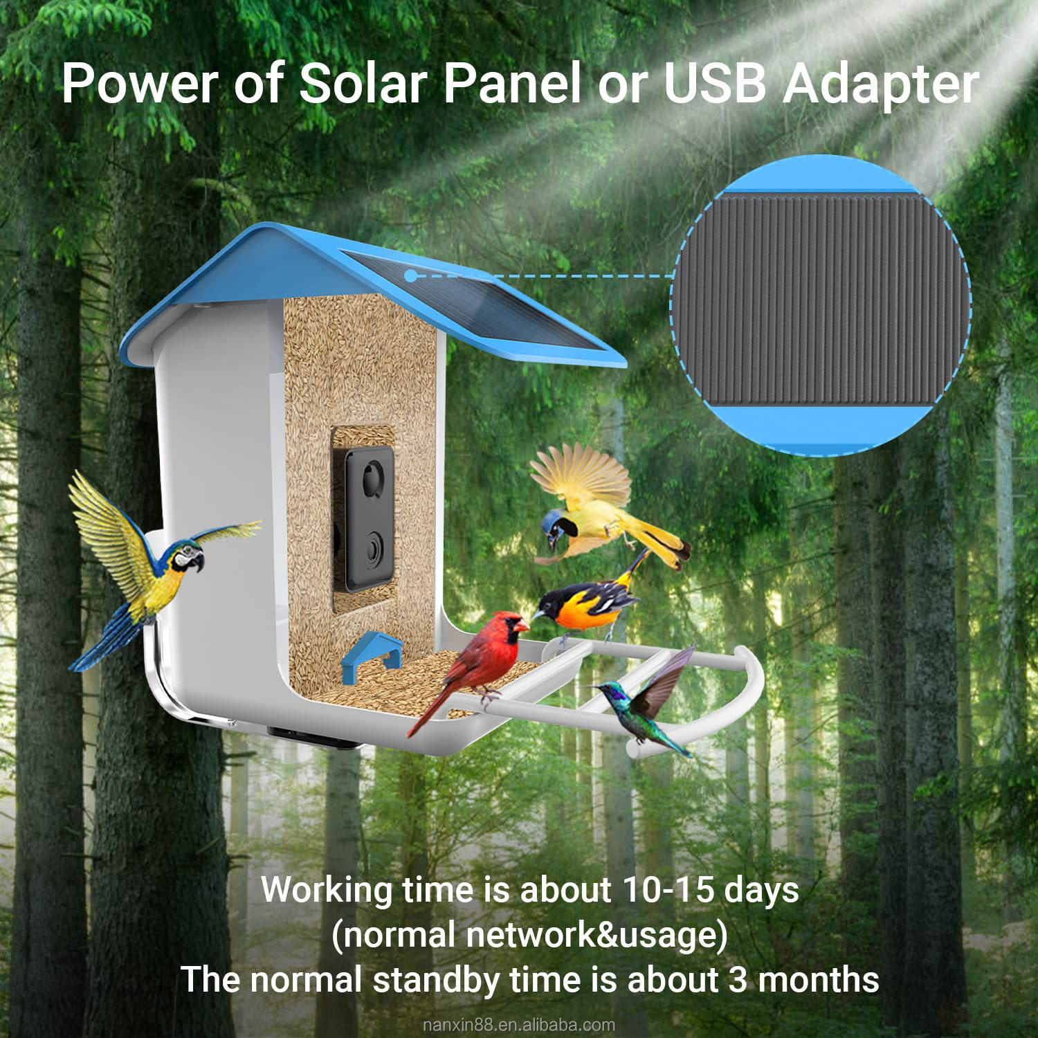 Smart Bird Feeder, 1080P HD Ca - Bird Feeder Camera Wifi Smart Ai recension och pris