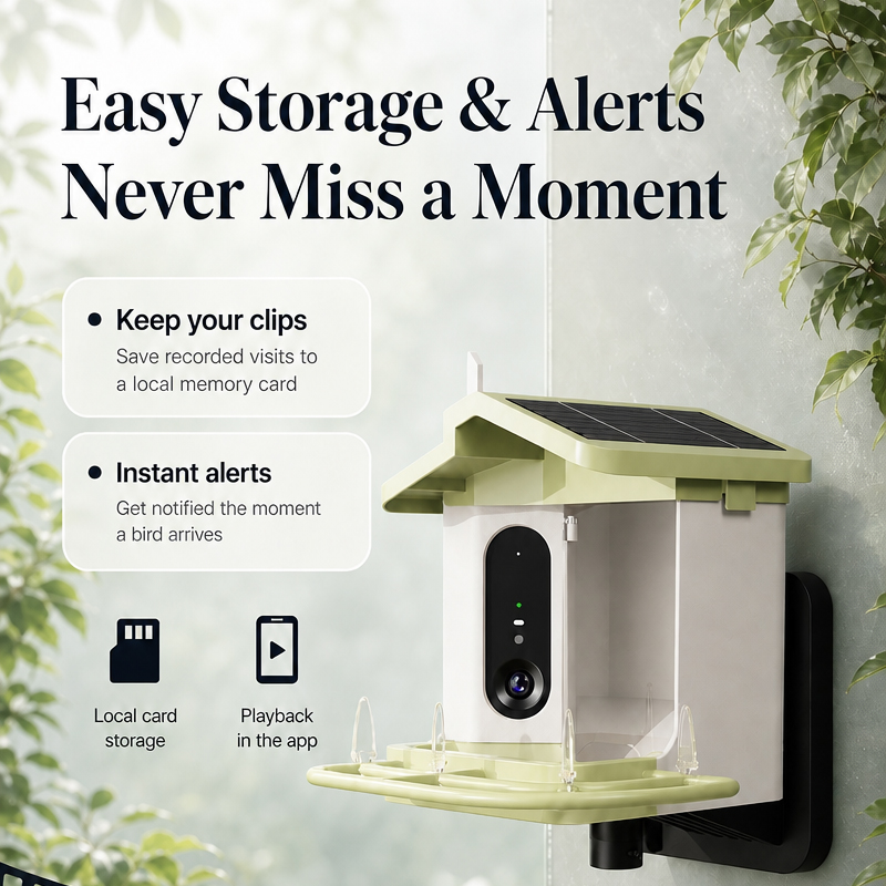 Solar Bird Feeder With Camera  - Bird Feeder Camera Wifi Smart Ai recension och pris