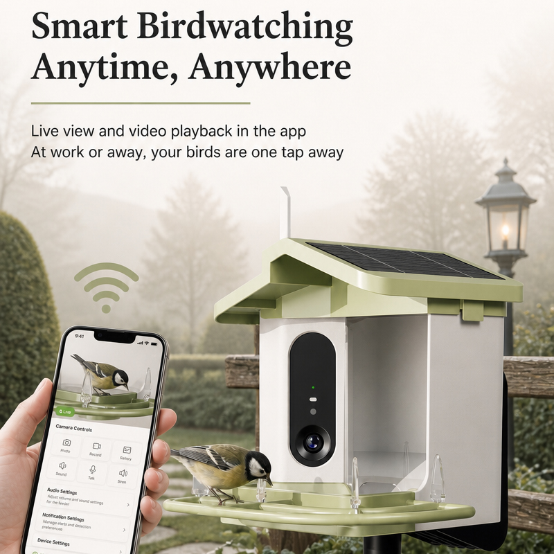 Solar Bird Feeder With Camera  - Bird Feeder Camera Wifi Smart Ai recension och pris