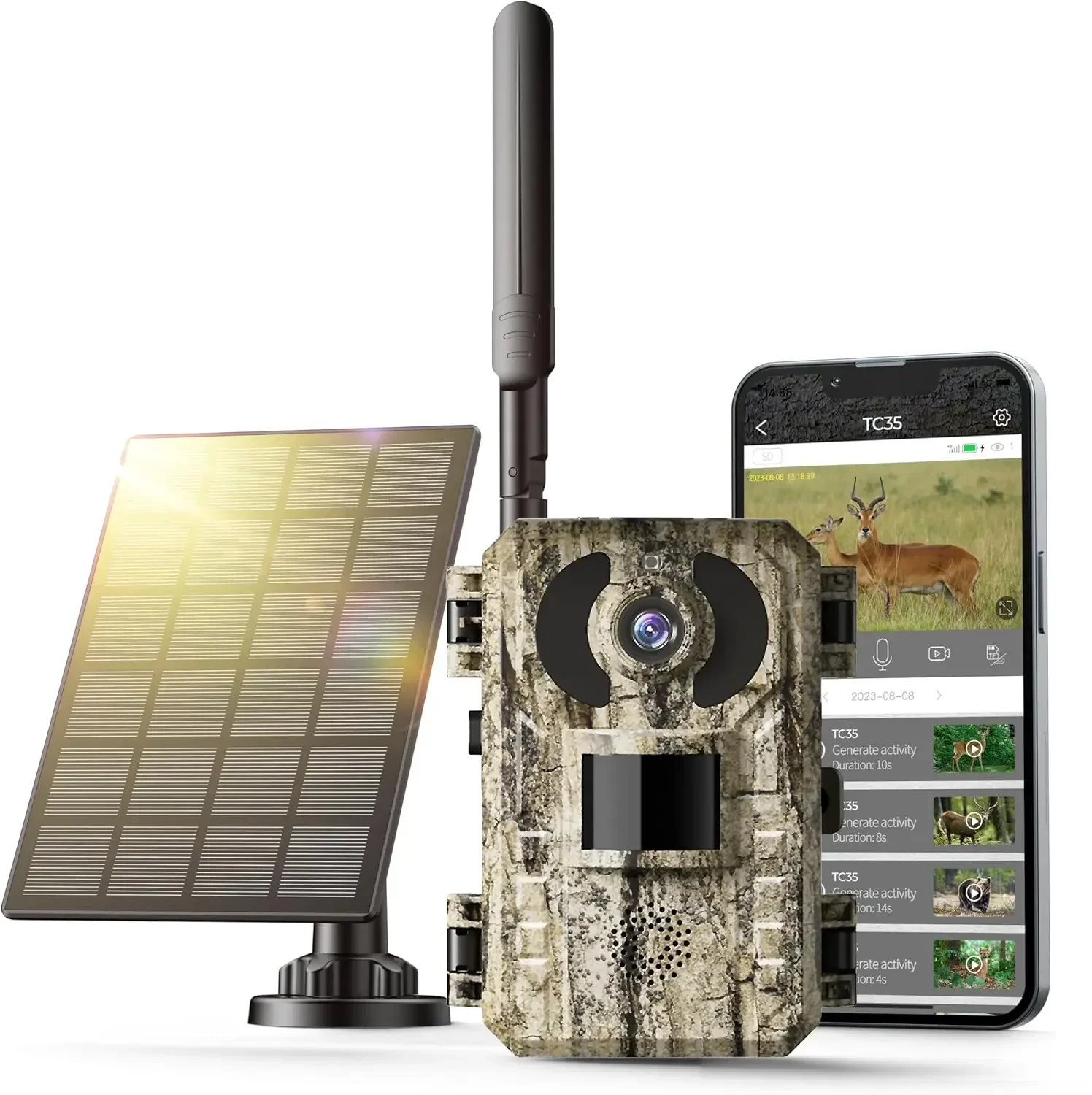 4G LTE Cellular Trail Camera 8 - Hunting Game Camera Night Vision No Glow recension och pris