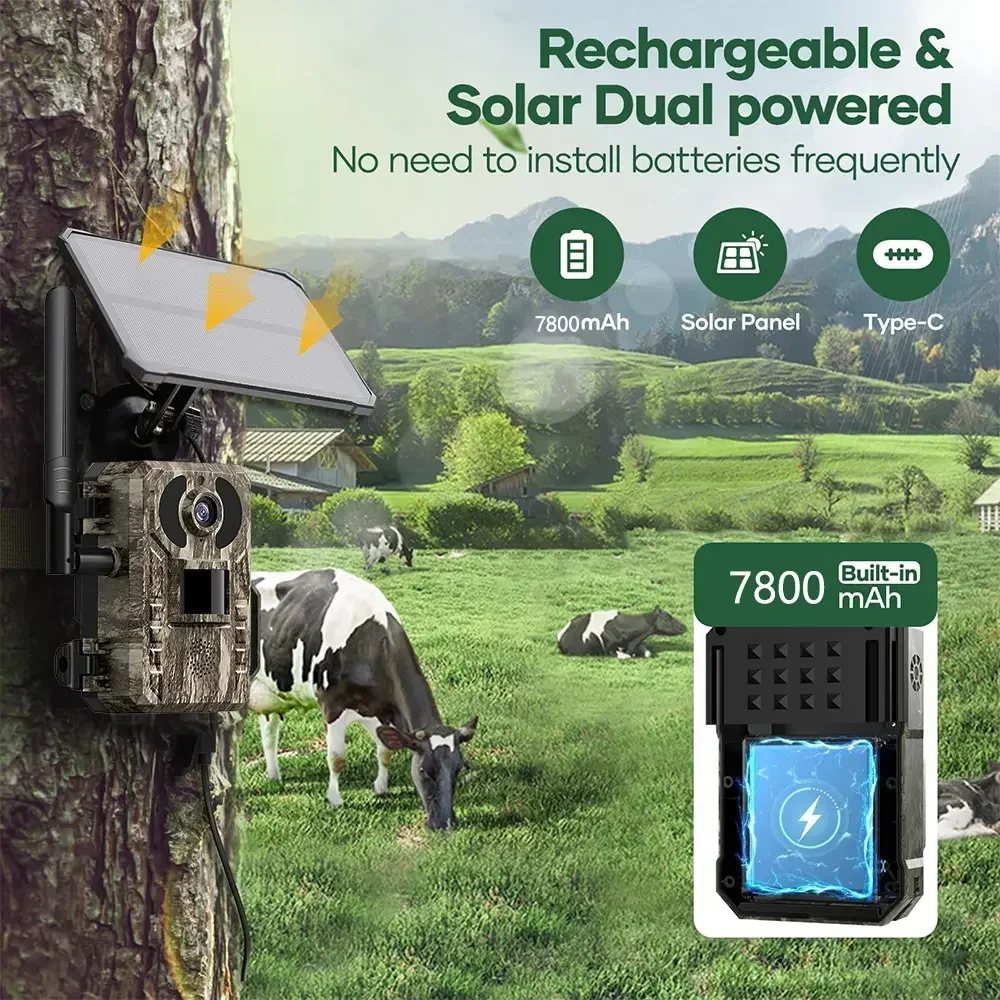 4G LTE Cellular Trail Camera 8 - Hunting Game Camera Night Vision No Glow recension och pris