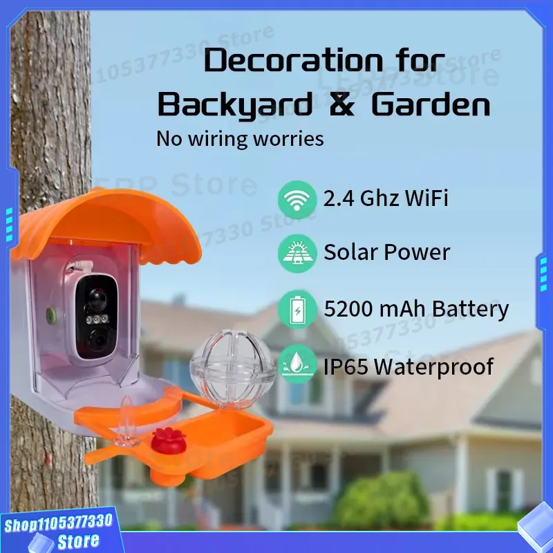 3MP HD Smart Bird Feeder with  - Bird Feeder Camera Wifi Smart Ai recension och pris