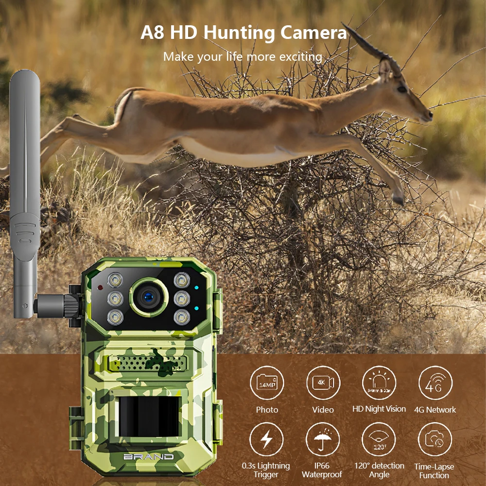 Europe 4G LTE Cellular Wildlif - Cellular Trail Camera Live Stream recension och pris