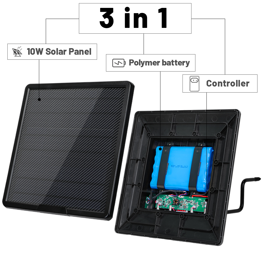 25000mAh Large Capacity Solar  - Trail Camera Solar Panel Powered recension och pris