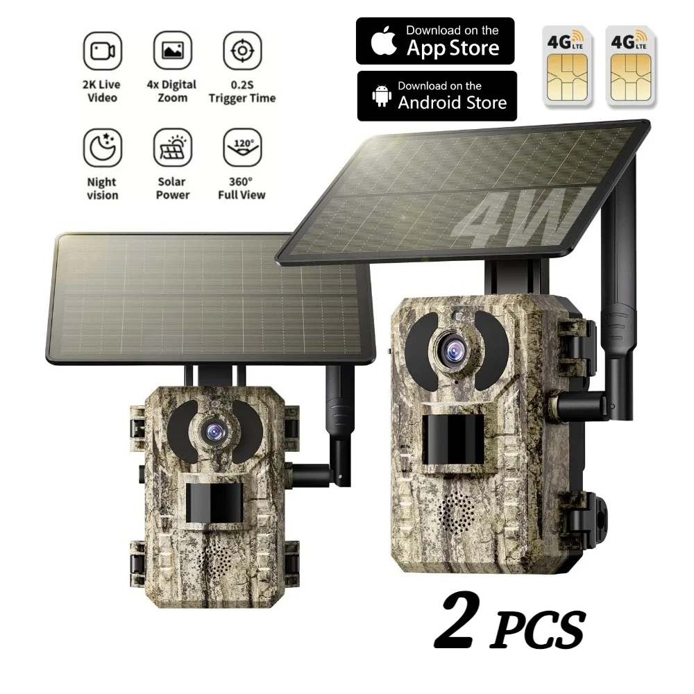 4G LTE Solar Powered Hunting T - Hunting Game Camera Night Vision No Glow recension och pris